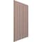 Ekena Millwork 94H x 3/8T Adjustable Wood Slat Wall Panel Kit w/ 4W Slats, Walnut contains 11 Slats SWW55X94X0375WA - alternate 2